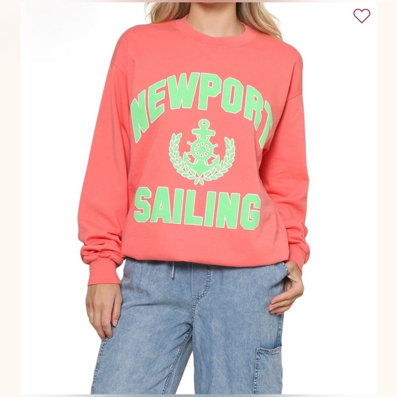 Project Social T Tops - Project Social T Newport Sailing Pink NWT